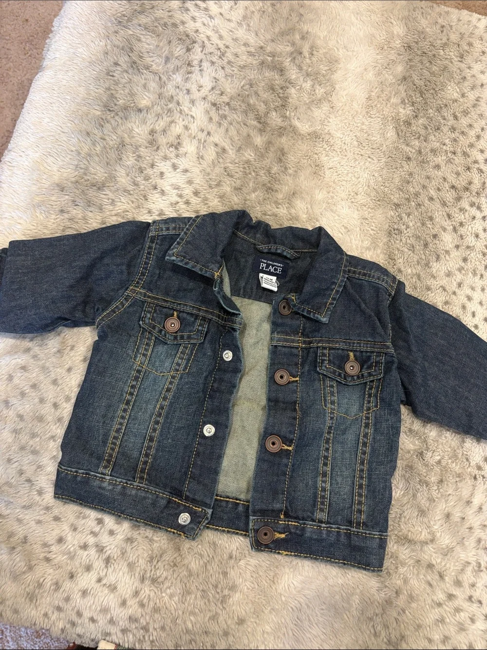 The Children's Place Dark Blue Denim Jacket for Kids